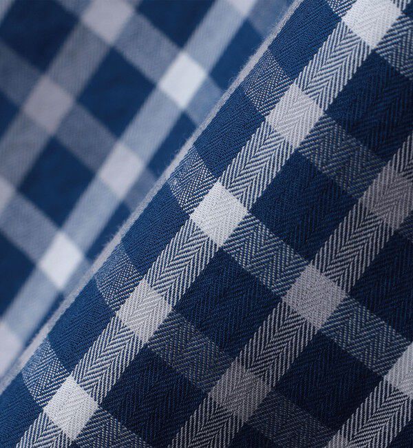 SHIPS「SHIPS: ワイドカラー ネイビー バリエーション チェック シャツ」|シャツ・ブラウス|