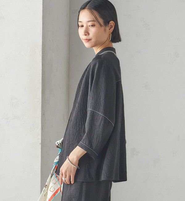 SHIPS for women「〈接触冷感/吸水速乾〉アセテート ワッシャー ブラウス」|シャツ・ブラウス|