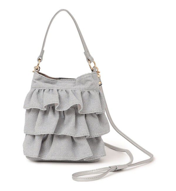 SHIPS any「SHIPS any: ラメ フリル ミニ ショルダー バッグ」|ショルダー・メッセンジャー|
