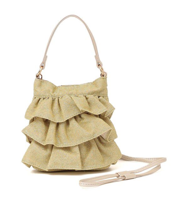 SHIPS any「SHIPS any: ラメ フリル ミニ ショルダー バッグ」|ショルダー・メッセンジャー|