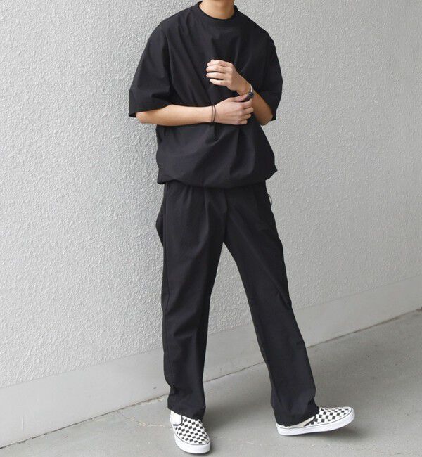 SHIPS any「SHIPS any:〈撥水/軽量/ストレッチ〉SOLOTEX(R) シアサッカー スピンドル Tシャツ(セットアップ対応)25SS◇」|Tシャツ・カットソー|