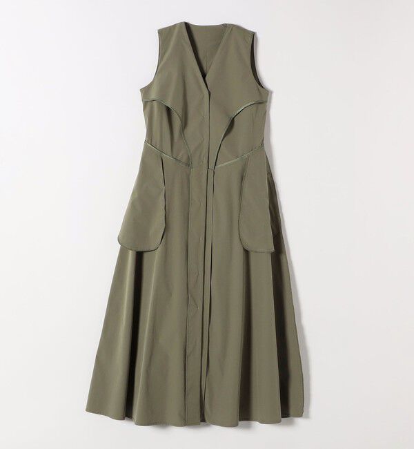 SHIPS any「SHIPS any:〈洗濯機可能〉タイプライター ジレ レイヤードデザイン ワンピース」|ワンピース|