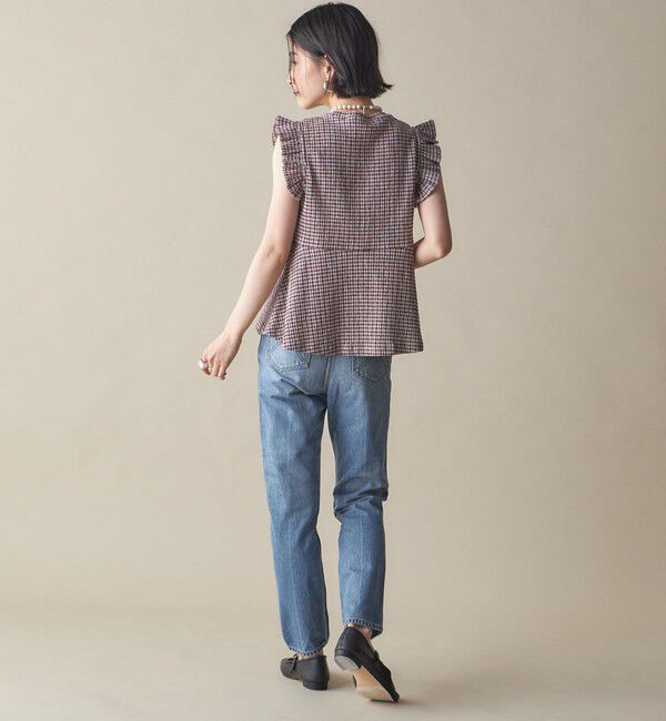 SHIPS for women「NINE CASE:〈手洗い可能〉フリル ノースリーブ トップス」|その他|