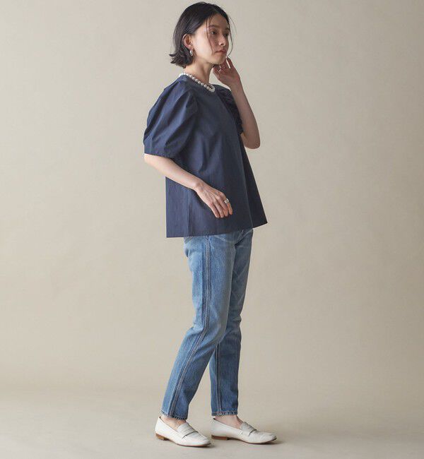 SHIPS for women「SHIPS NINE CASE:〈手洗い可能〉パフ スリーブ ブラウス」|シャツ・ブラウス|