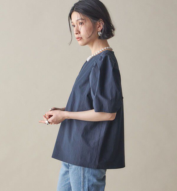 SHIPS for women「SHIPS NINE CASE:〈手洗い可能〉パフ スリーブ ブラウス」|シャツ・ブラウス|