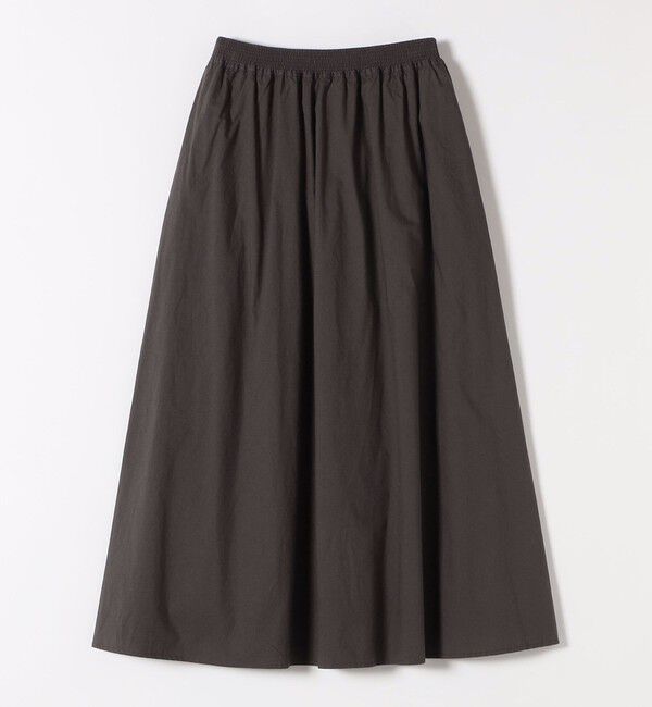 SHIPS any「SHIPS any:〈洗濯機可能〉ポプリン タック フレア ギャザー スカート」|フレア|