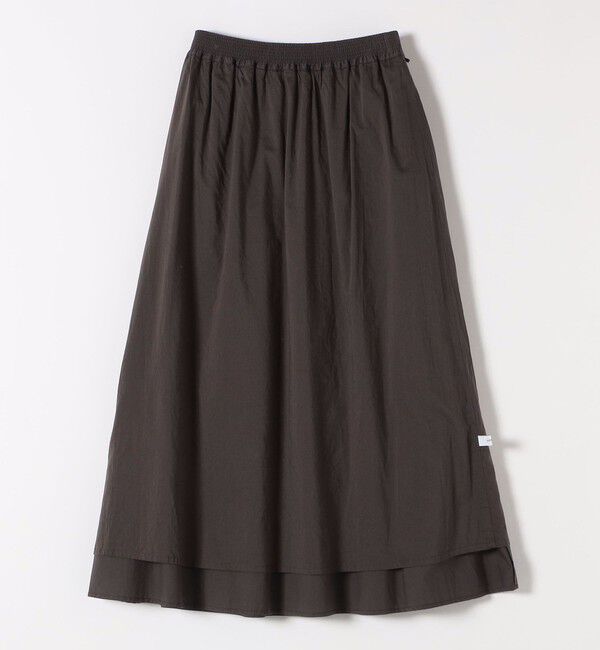 SHIPS any「SHIPS any:〈洗濯機可能〉ポプリン タック フレア ギャザー スカート」|フレア|