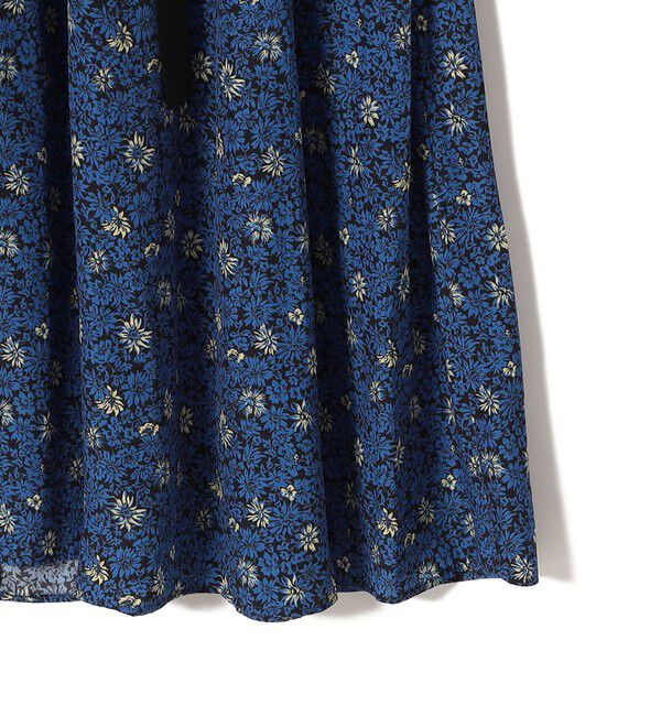 SHIPS for women「〈手洗い可能〉割繊 フラワー プリント ノースリーブ ワンピース」|ワンピース|