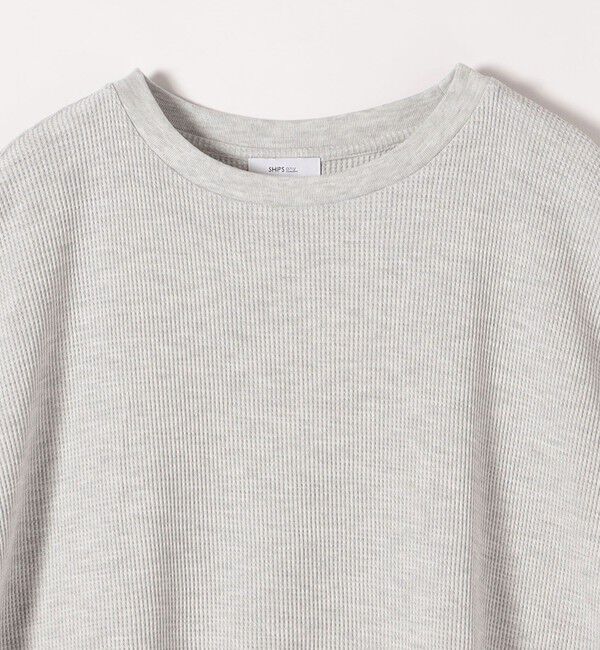 SHIPS any「SHIPS any:〈洗濯機可能〉ワッフル ワイド コクーン ドルマン TEE」|Tシャツ・カットソー|