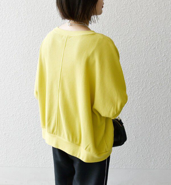 SHIPS any「SHIPS any:〈洗濯機可能〉ワッフル ワイド コクーン ドルマン TEE」|Tシャツ・カットソー|