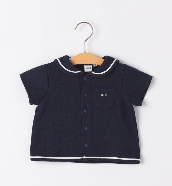 SHIPS KIDS「SHIPS KIDS:70～80cm / セーラー セット ロンパース」|ロンパース|