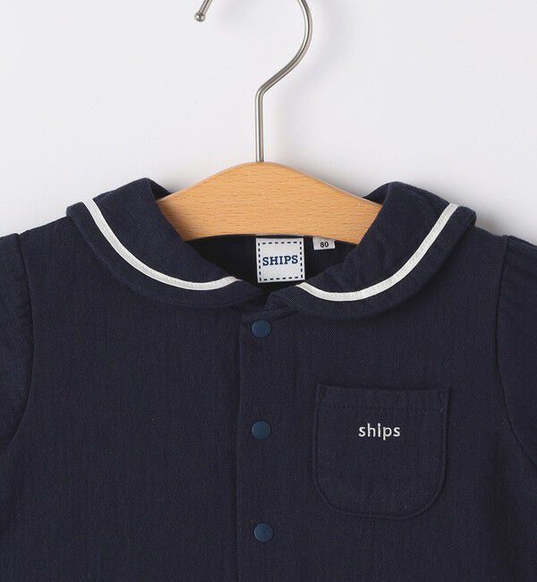 SHIPS KIDS「SHIPS KIDS:70～80cm / セーラー セット ロンパース」|ロンパース|