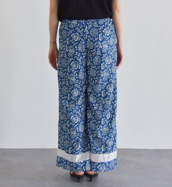 quaranciel「quaranciel:〈洗濯機可能〉フラワー プリント セミフレア パンツ」|その他|