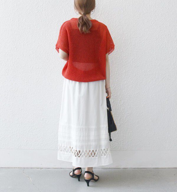 SHIPS any「SHIPS any:〈手洗い可能〉ロープ デザイン ギャザー フレア スカート」|スカート|