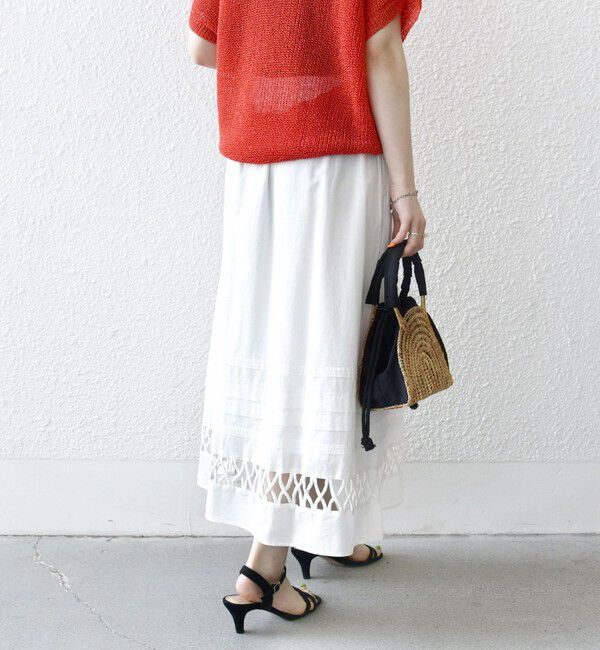 SHIPS any「SHIPS any:〈手洗い可能〉ロープ デザイン ギャザー フレア スカート」|スカート|