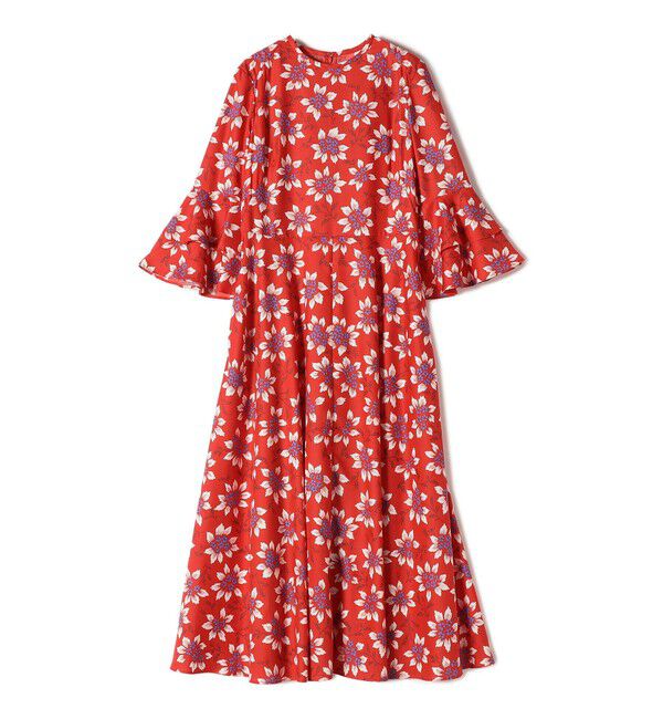 SHIPS for women「小泉里子コラボ:〈手洗い可能〉フラワー プリント ワンピース」|ワンピース|