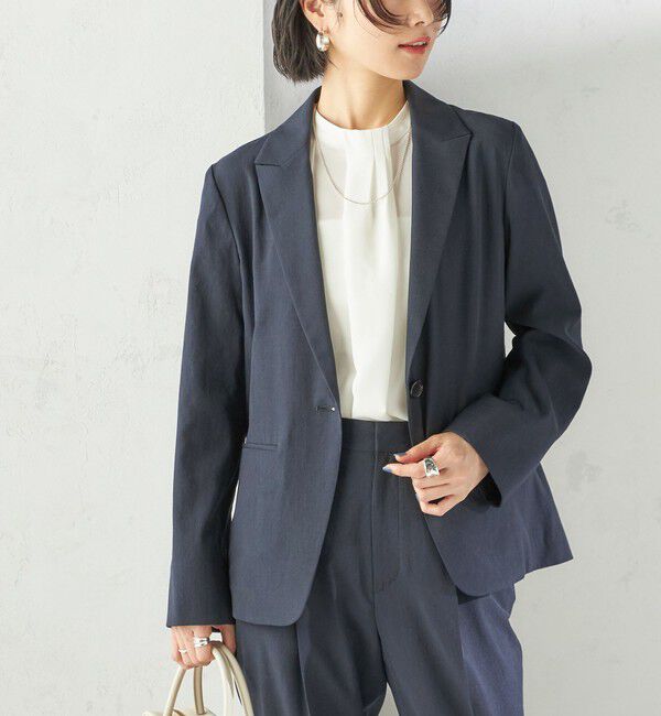 SHIPS for women「〈手洗い可能〉FUNCTIONAL テーラード ジャケット（セットアップ対応）」|テーラードジャケット|ネイビー