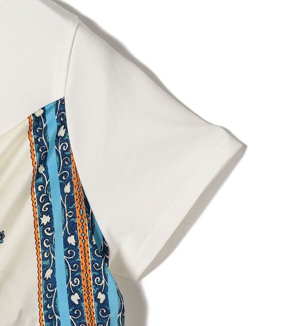 SHIPS for women「【WEB限定】〈手洗い可能〉スカーフ コンビ TEE」|Tシャツ・カットソー|