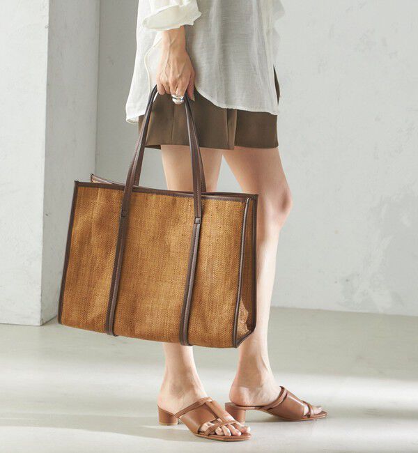 SHIPS for women「小泉里子コラボ:ラフィア トート バッグ」|トートバッグ|