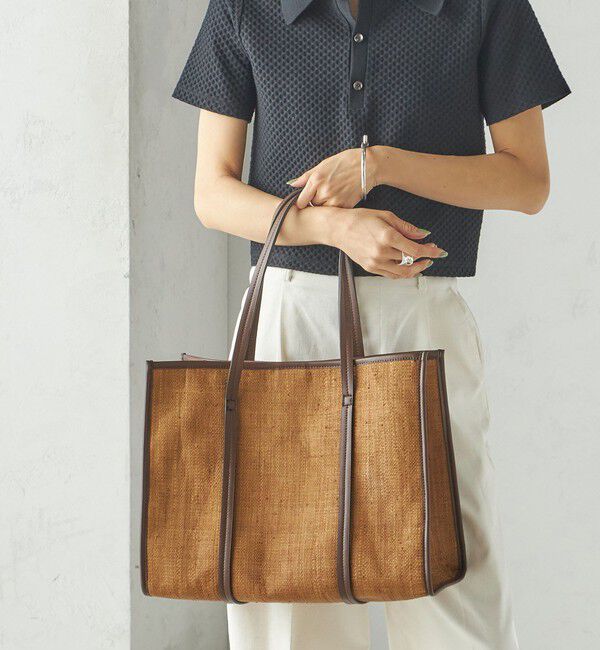 SHIPS for women「小泉里子コラボ:ラフィア トート バッグ」|トートバッグ|