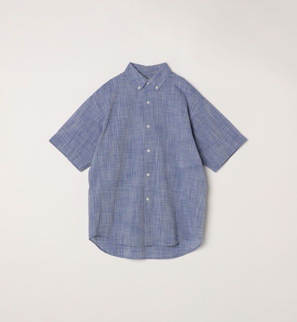 SHIPS any「SHIPS any: BEZ TEXTILE マルチカラー ストライプ/ソリッド ボタンダウン ショートスリーブ シャツ◇」|シャツ・ブラウス|