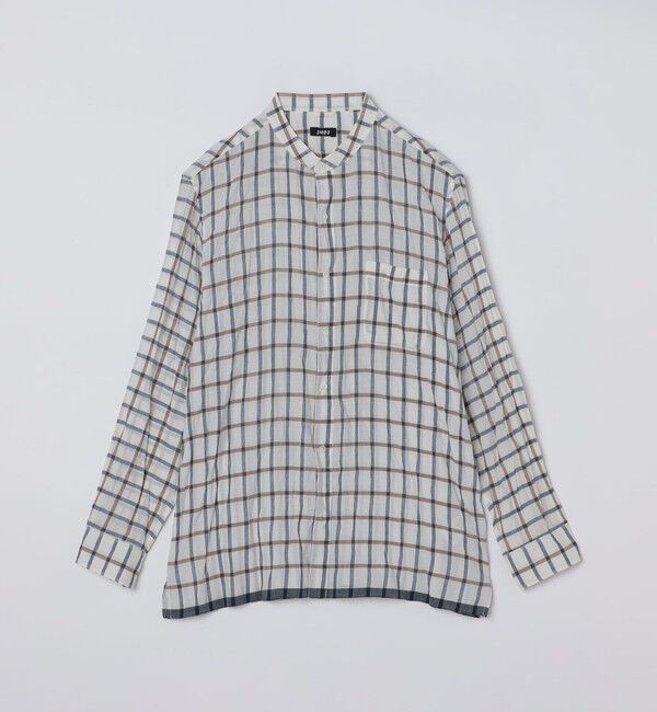 SHIPS「SHIPS: インディア バンドカラー ロングスリーブ シャツ」|シャツ・ブラウス|