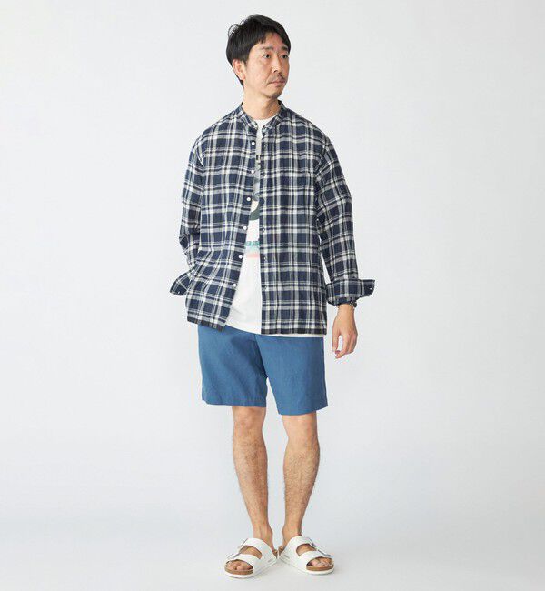 SHIPS「SHIPS: インディア バンドカラー ロングスリーブ シャツ」|シャツ・ブラウス|