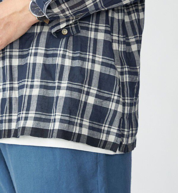 SHIPS「SHIPS: インディア バンドカラー ロングスリーブ シャツ」|シャツ・ブラウス|