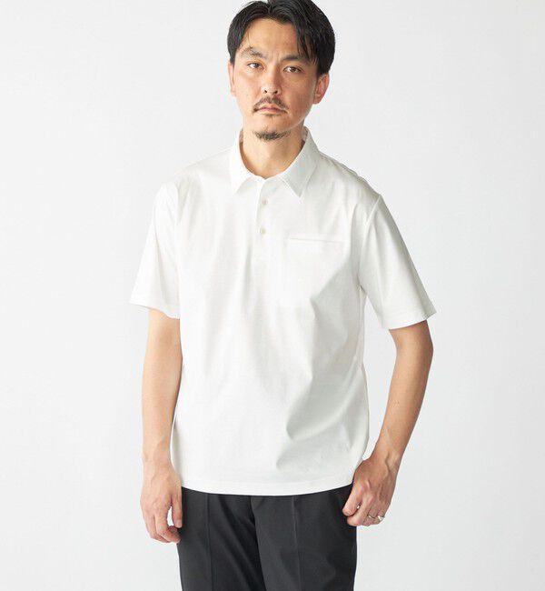 SHIPS「SHIPS: 〈接触冷感 / 抗菌防臭機能〉クールタッチ スムース ポロシャツ」|Tシャツ・カットソー|