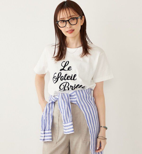 SHIPS Colors 「SHIPS Colors:16-/OE フロッキー ロゴ Tシャツ◇」|Tシャツ・カットソー|ホワイト