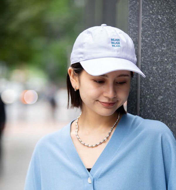 SHIPS any「【一部WEB限定】newhattan: BLAH BLAH BLAH. 刺繍 ベースボールキャップ◇」|キャップ・キャスケット|