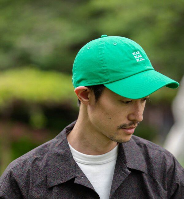 SHIPS any「【一部WEB限定】newhattan: BLAH BLAH BLAH. 刺繍 ベースボールキャップ◇」|キャップ・キャスケット|