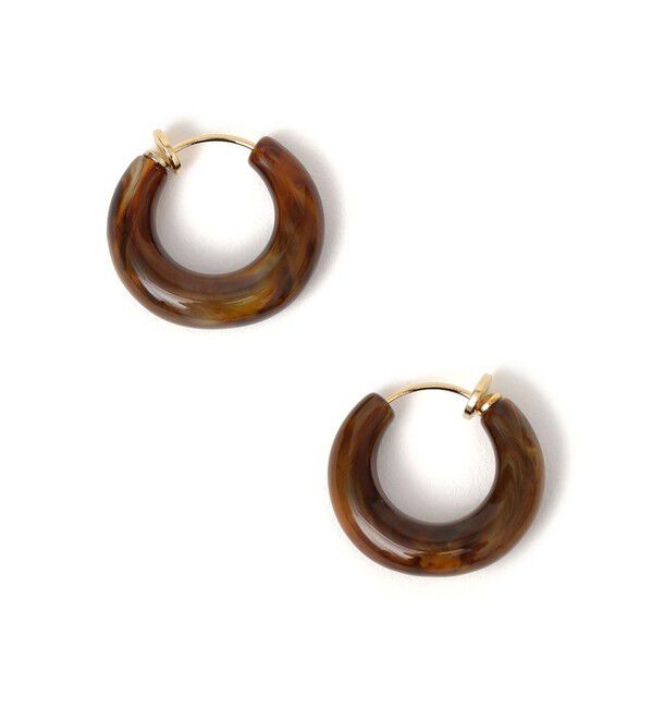 SHIPS for women「樹脂 フープ イヤリング S」|イヤリング|