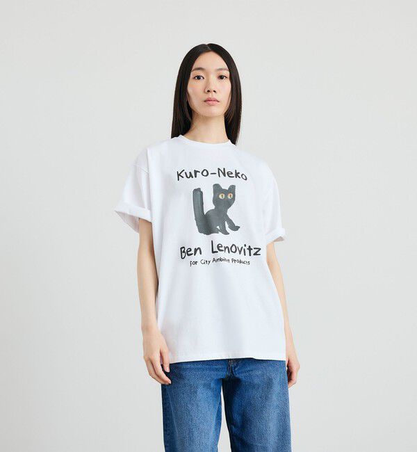 SHIPS「【City Ambient Products別注】Ben Lenovitz: DOG CAT Tシャツ」|Tシャツ・カットソー|