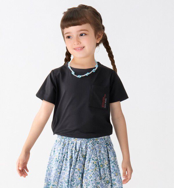 SHIPS Colors 「SHIPS Colors:〈紫外線防止・遮熱・速乾〉80～130cm / ラッシュガード Tシャツ」|Tシャツ・カットソー|ブラック