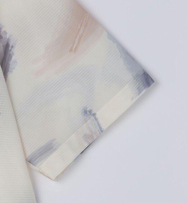 SHIPS「City Ambient Products: オープン カラー メッシュ プリント シャツ」|シャツ・ブラウス|