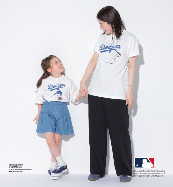 SHIPS KIDS「SHIPS KIDS:100～125cm / PEANUTS&times;MLB プリント Tシャツ」|Tシャツ・カットソー|