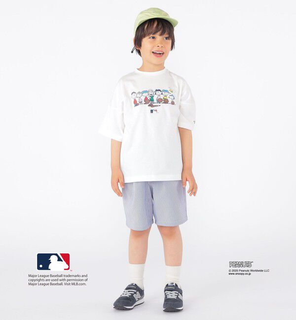 SHIPS KIDS「SHIPS KIDS:100～125cm / PEANUTS&times;MLB プリント Tシャツ」|Tシャツ・カットソー|