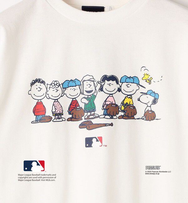 SHIPS KIDS「SHIPS KIDS:100～125cm / PEANUTS&times;MLB プリント Tシャツ」|Tシャツ・カットソー|