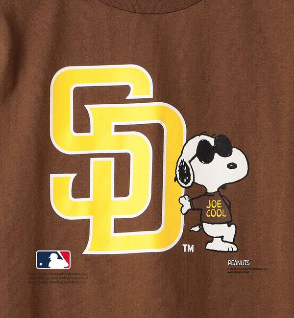 SHIPS KIDS「SHIPS KIDS:100～125cm / PEANUTS&times;MLB プリント Tシャツ」|Tシャツ・カットソー|