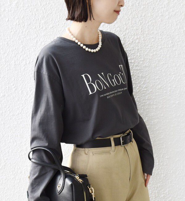 SHIPS for women「《予約》ロング スリーブ プリント TEE」|Tシャツ・カットソー|