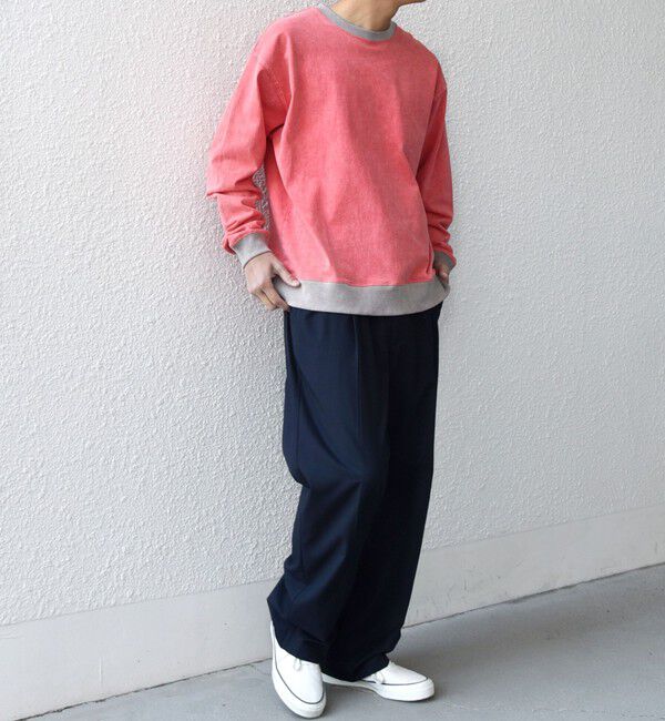 SHIPS any「【SHIPS any別注】ONEITA: ケミカルウォッシュ リラックス リンガー Tシャツ(ロンT)◆」|Tシャツ・カットソー|