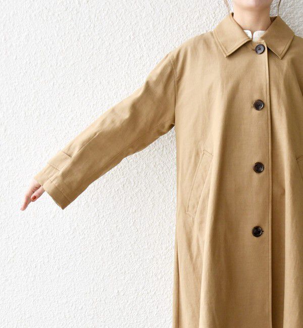 SHIPS any「《予約》SHIPS any:〈手洗い可能〉オーバー フレア ステンカラー コート」|ステンカラーコート|