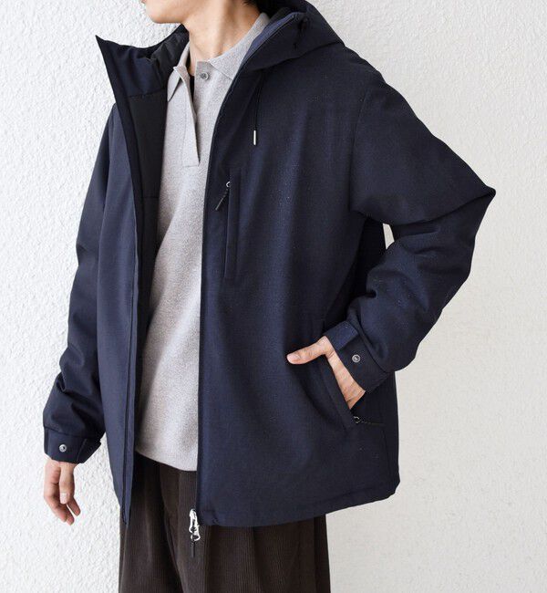 SHIPS any「【WEB限定】SHIPS any:〈手洗い可能/撥水〉ウールライク ユーティリティー 中綿 マウンテンパーカー◆◆」|ダウン|