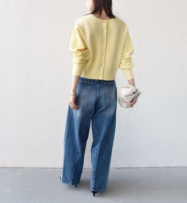 SHIPS for women「《予約》〈手洗い可能〉柄編み 2WAY カーディガン」|カーディガン|