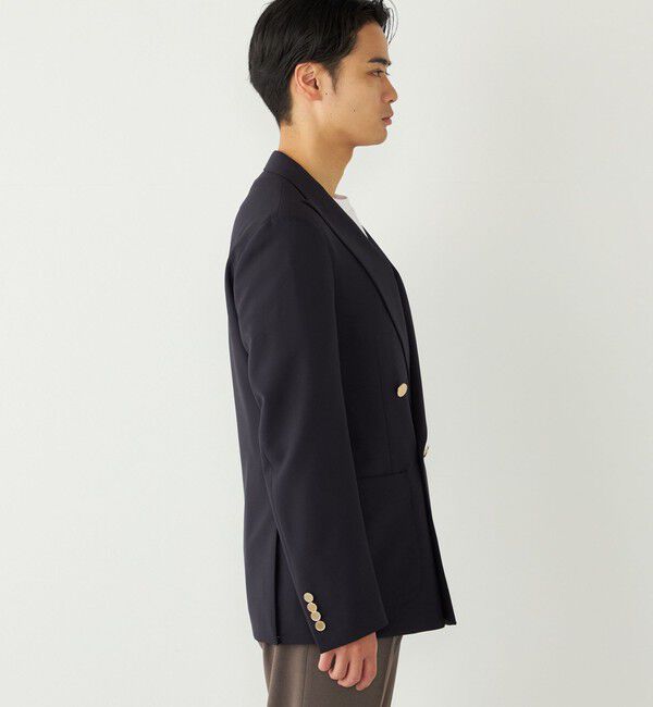 SHIPS Colors 「《予約》SHIPS Colors:〈撥水・手洗い可能〉モノ・マガジン コラボ ネイビー ブレザー◆」|テーラードジャケット|