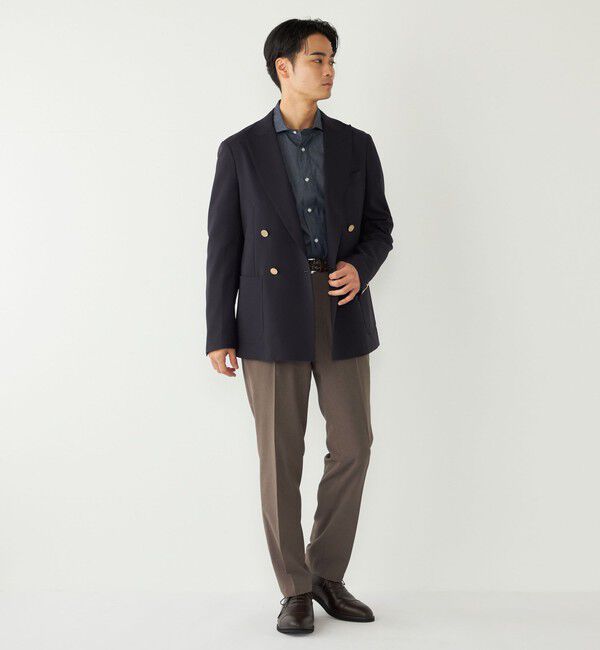 SHIPS Colors 「《予約》SHIPS Colors:〈撥水・手洗い可能〉モノ・マガジン コラボ ネイビー ブレザー◆」|テーラードジャケット|
