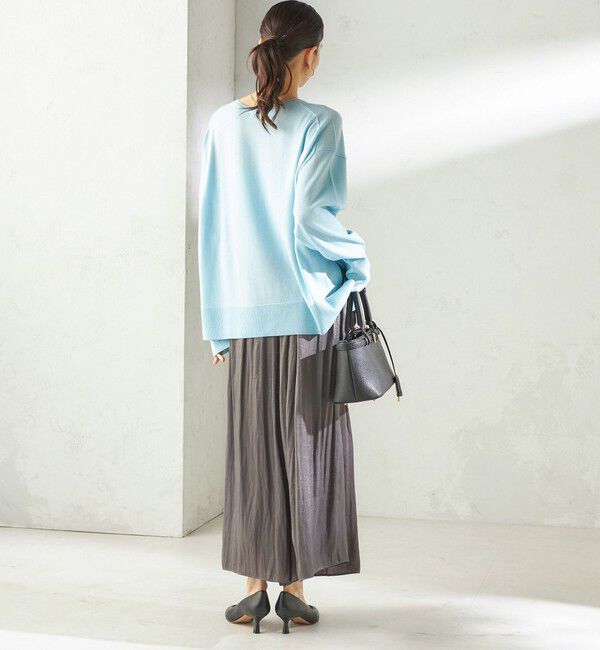 SHIPS for women「《予約》〈手洗い可能〉カッセン パウダー サテン スカート パンツ」|その他|