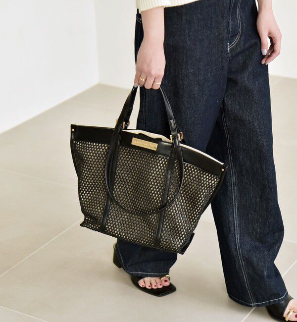 quaranciel「《予約》quaranciel: 2way ハンドル メッシュ トートバッグ」|トートバッグ|