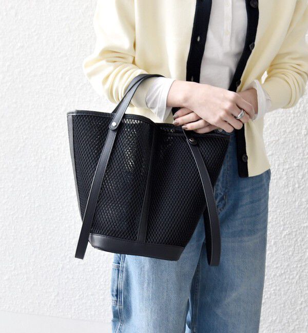 SHIPS any「《予約》SHIPS any: 3WAY シアー バケツ トート バッグ」|トートバッグ|ブラック